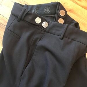 Tory Burch Wool Dress Trouser TB Logo 2